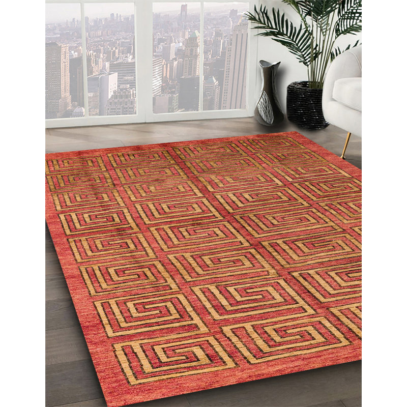 Abstract Indoor Rug, Square 8'