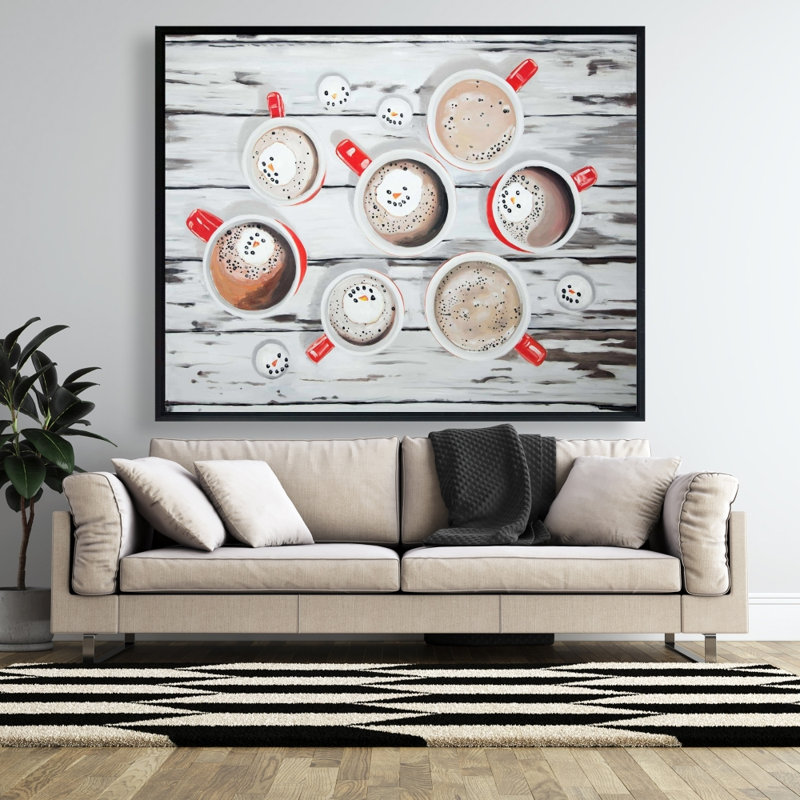 Holiday Hot Chocolate Print On Canvas, H 48 po x l 60 po