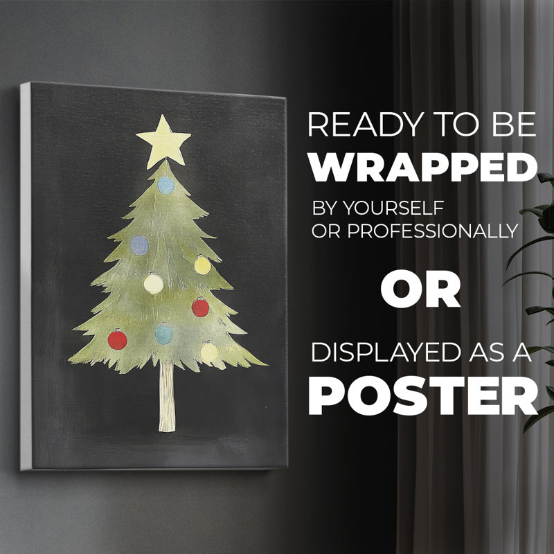 Christmas Holiday Art IV - Impression sur toile seulement - NON-CADRE, H 48 po x l 32 po