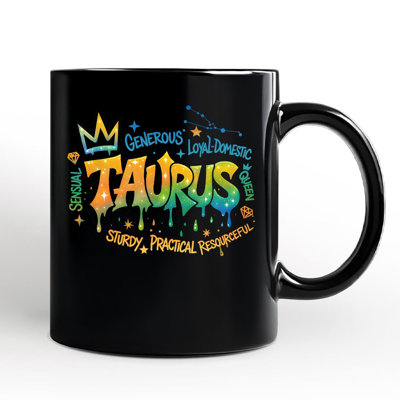Tasse de zodiaque Taureau Graffiti