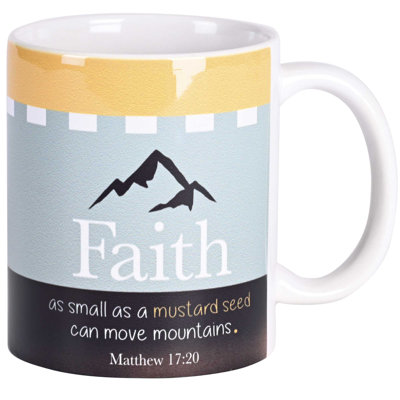 Grande tasse de graines de moutarde en céramique 11 oz