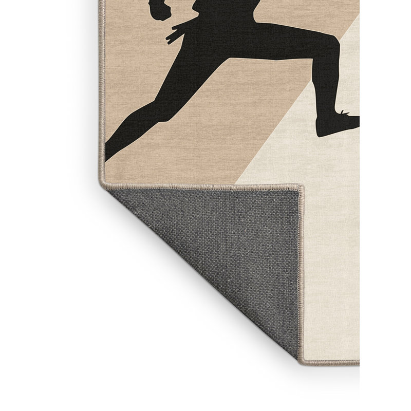 Tapis beige doux et moelleux Eita, 5 x 8