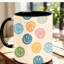 Double-Sided Smiling Face Ceramic Mug with Colorful Suitable for Coffee, Tea, Milk And Microwave Safe Cup.