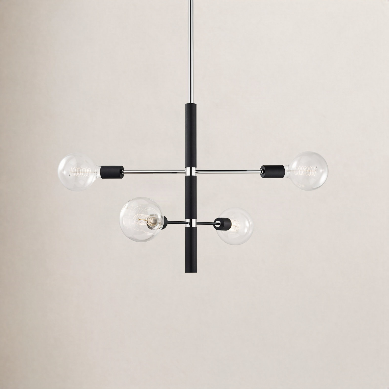 Christopher 4 - Light Sputnik Chandelier, Polished Nickel