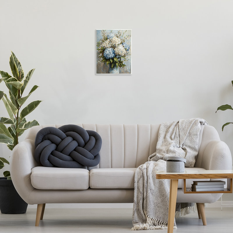 Plaque murale d'hortensias classique en sourdine, design par Franklyn Gregory