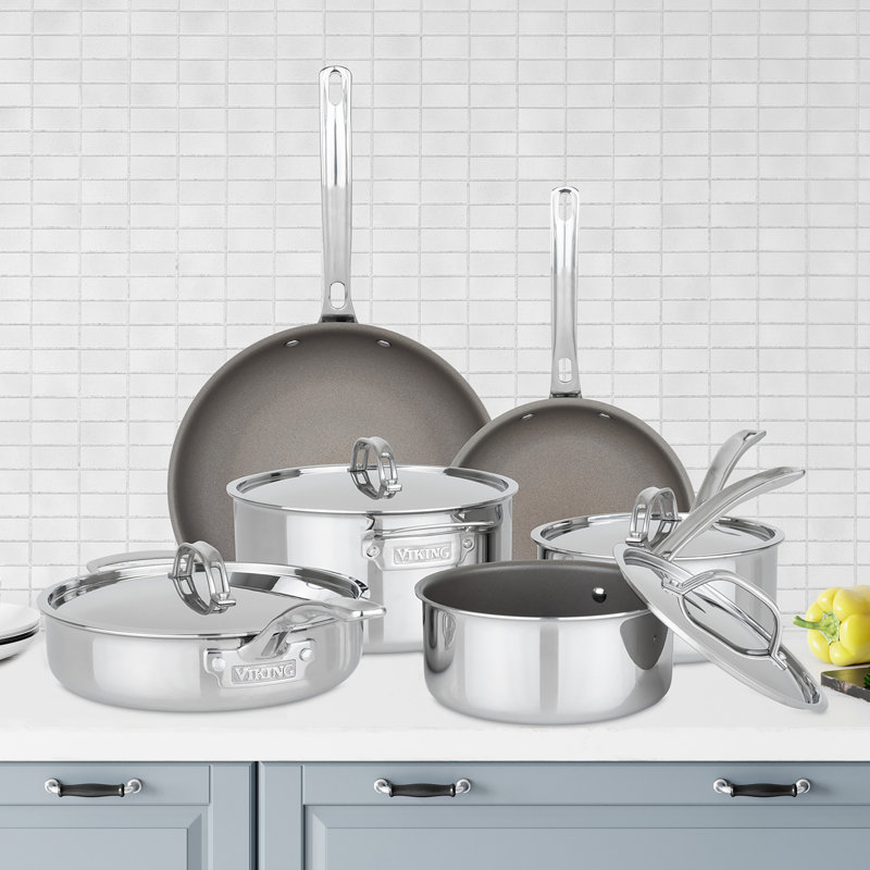 Viking Pureglide Pro 3-Ply Nonstick 10Piece Cookware Set