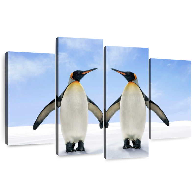 Brampt Two Flapping Penguins, 27" H x 43" W
