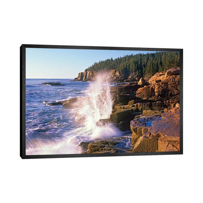 Atlantic Coast Near Thunder Hole VI, Acadia National Park, Maine by Tim Fitzharris - Floater Frame Gallery-Wrapped Canvas Giclée on Canvas