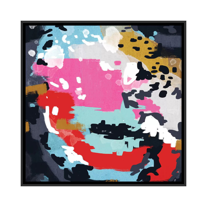 « charlotte », reproduction d’art sur toile, H 18 po x l 18 po x P 1,5 po, Toile avec cadre noir