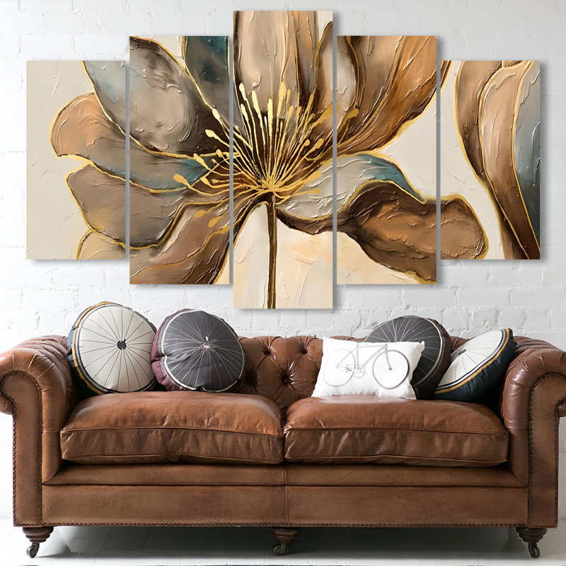 Superbe ensemble d'art mural décoratif en bois aggloméré 5 pièces, 39,4 x 23,6 pouces | 100% panneau de fibres à densité moyenne avec une épaisseur de 0,1 pouce, impression numérique UV | Parfait pour le salon, la chambre à coucher et le bureau, avec un design élégant et accrocheur