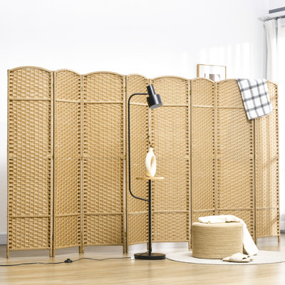 Paravent 8 panneaux pliable