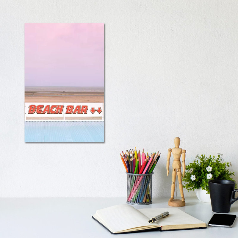 Beach Bar by Beli - Wrapped Canvas Print, 20.32 cm H x 30.48 cm W