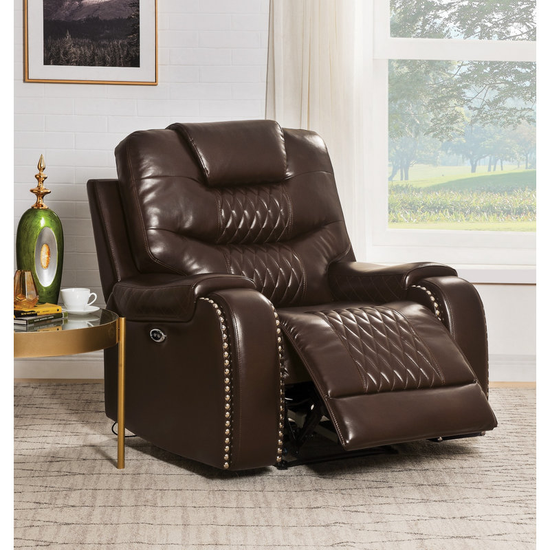 Fauteuil inclinable Braylon (Power Motion), Similicuir brun