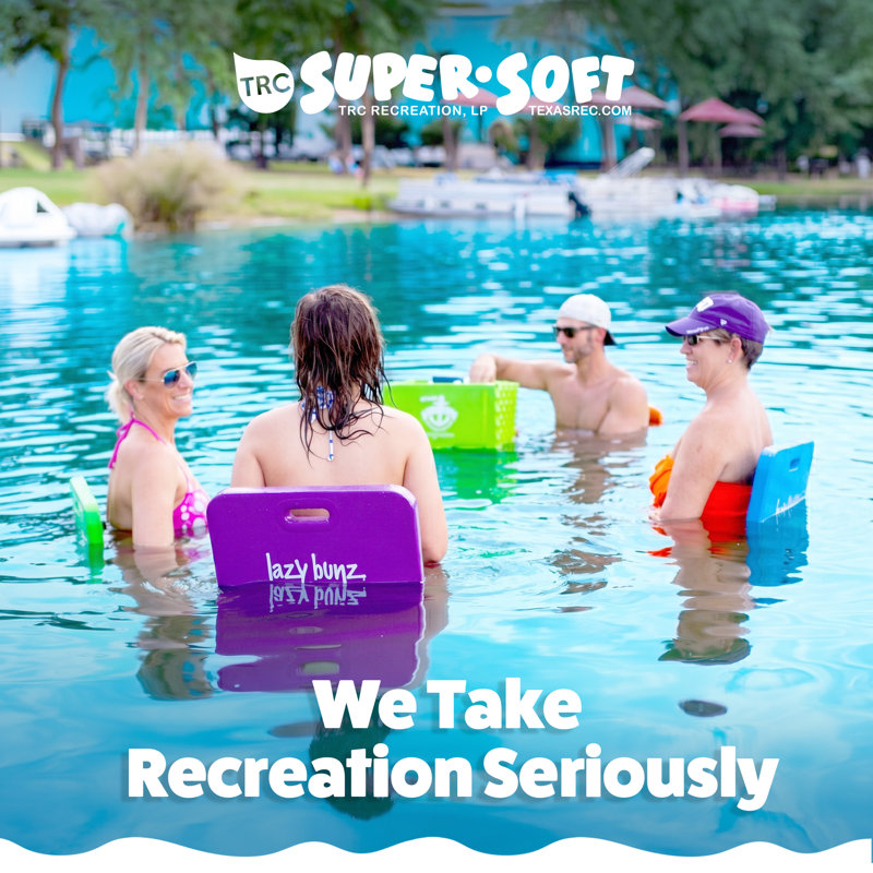 TRC Recreation Lazy Bunz Foam Water Saddle Swimming Pool  & Lake Float, Purple