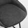 Tabouret de comptoir pivotant en lin 25,6 po avec structure en métal Absalom