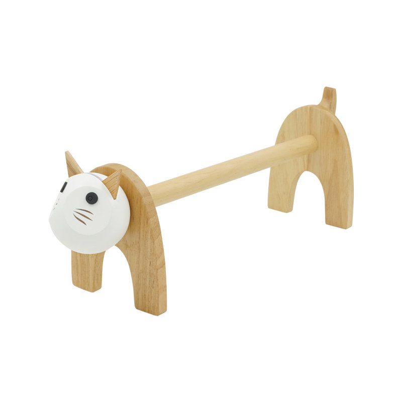 Porte-serviettes en bois Cat