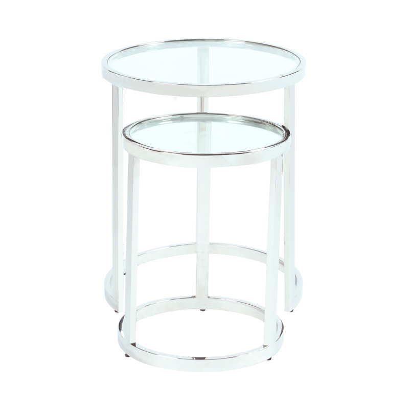 Ensemble de tables gigognes 2-en-1 Contemporary