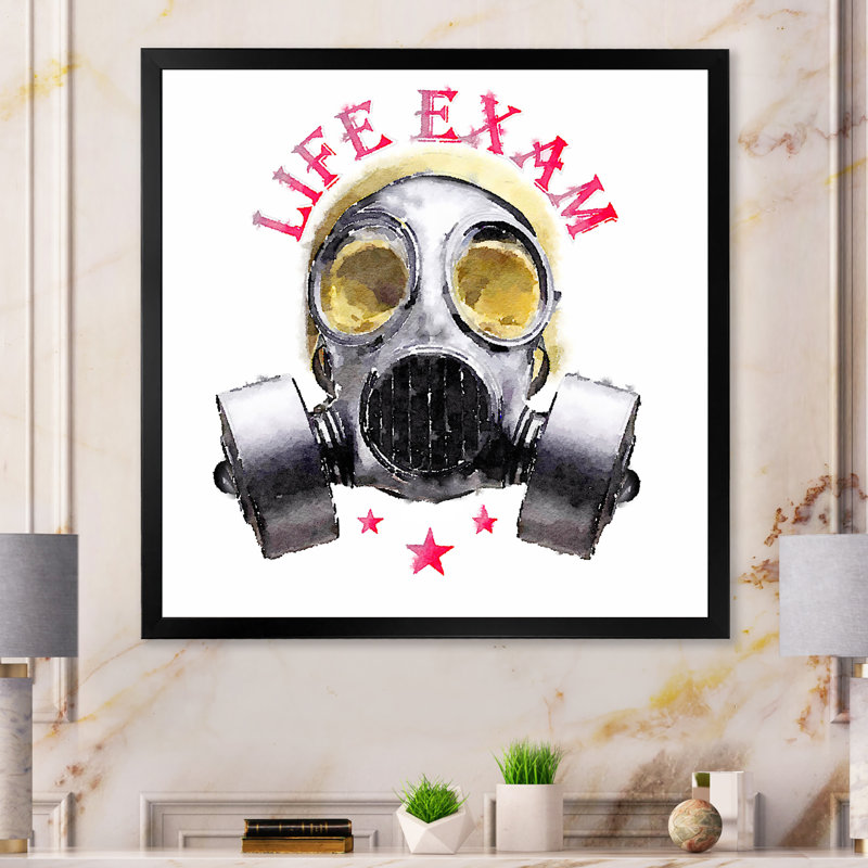Coon Life Exman Skull - Peinture, Cadre photo noir, H 16 po x l 16 po