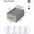 Foldable Drawer Organizers For Clothing - 6 Pack Fabric Closet Organizer With Large Compartments For Jeans, T-Shirts, Sweaters, Pants Storage