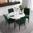 Ruchi 4 - Person Solid Wood Top Four Leg Dining Set-1150709314-1150709313