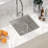 15" L X 17" W Rectangular Undermount Bar Sink Stainless Steel Single Bowl Bar Kitchen Sink