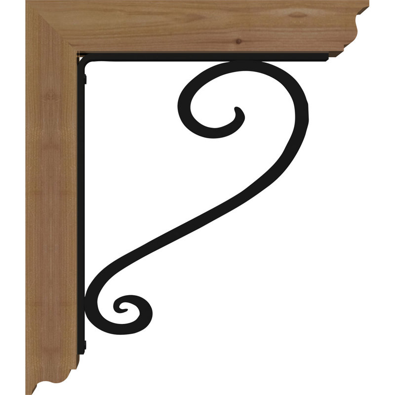 Support de fer simple Edwards, H 16 po x P 13 1/2 po, Cèdre rouge de l'Ouest l 4 po x T 4 po (sciage br