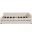 Lit plateforme double tapissier avec USB et lit gigogne simple-1129895959
