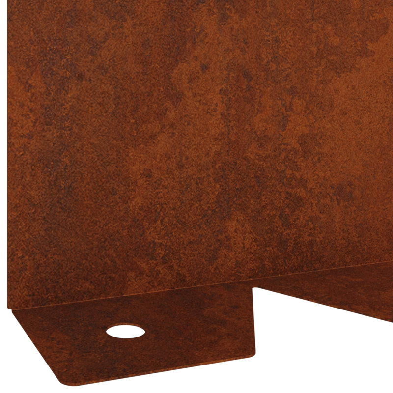 Lawn Edging Fencing, 10cm H x 102cm W, Rusty