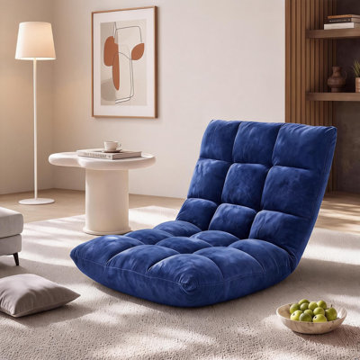 Chaise de plancher pliante avec support de dossier, 14 positions réglables