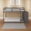 ACME Gaston Bunk Bed (Twin/Twin) w/4 Drawers & 3 Compartments, Grey Finish