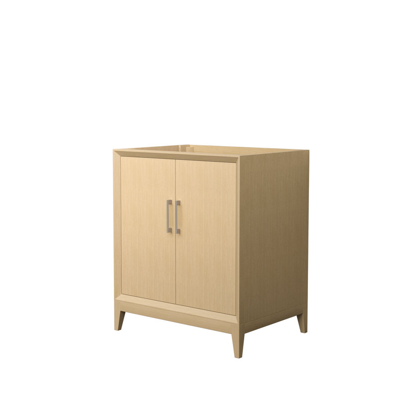 Base de meuble-lavabo simple autoportante 29,5 po Janna, Nickel brossé