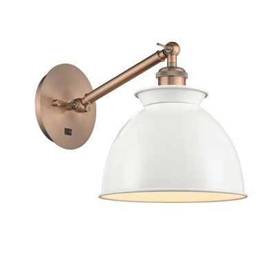 Shauna Steel;Cast Brass Armed Sconce