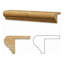 Golden Sienna 2" x 3" x 12" Corner Ogee Trim Travertine Look Wall Liner