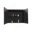 Surface de l'armoire à pharmacie 30X26 pouces à DEL noir, désembueur, antibuée, luminosité variable
