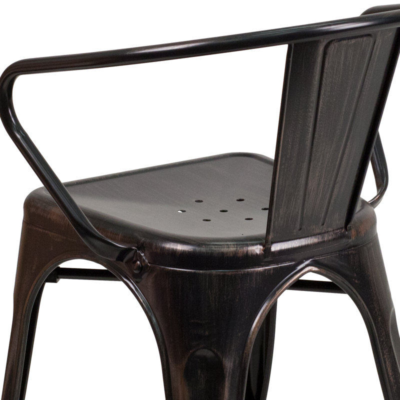 Chaise Hucheson, Noir patiné