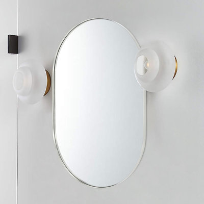 Metal Oval Mirror