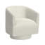 Fauteuil d'appoint pivotant blanc-596552997