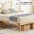 Stainless Steel Slat Headboard Design Bed