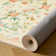 Floral  Area Rug Machine Washable Boho Area Rugs with Non-Slip Backing, Oriental Inspired Vintage Design for Living Room, Bedroom, Dining Room, and Home Office