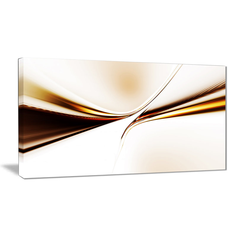 « dynamic golden ondulations », impression sur toile tendue, H 16 po x l 32 po x P 1 po