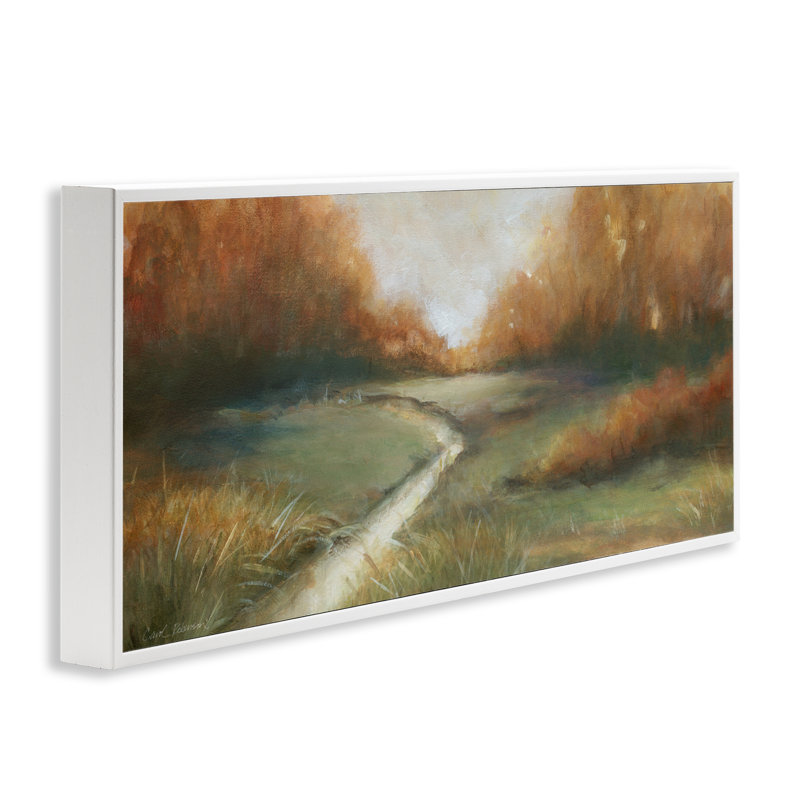 Giclée encadrée, par Creek Robinson, H 13 po x l 30 po, Estampe numérique encadrée blanc bord de mer
