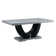 Shilynn Rectangular Dining Table In Engineered Stone And Black
