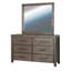 Commode double 6 tiroirs avec miroir Kawanis