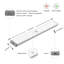 Lumière d'armoire rechargeable sans fil à DEL 78,75 po LEPOTET 15,74 po
