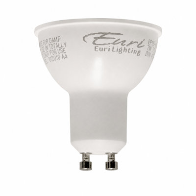Euri Lighting PAR16 LED Spot Bulb, 7W, 450 lm, 50W Eq., 4000K, GU10, Dimmable, JA8, UL