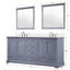 Meuble-lavabo double avec plateau en marbre de culture-724823863-724823860