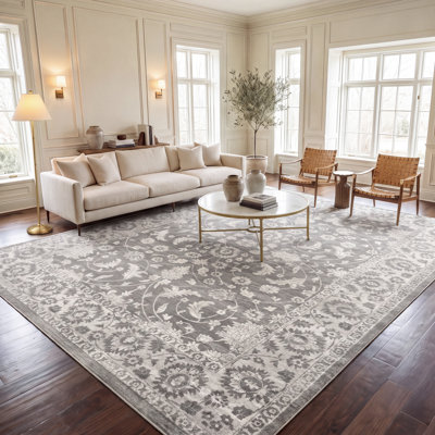 Tapis oriental crème / gris Llana
