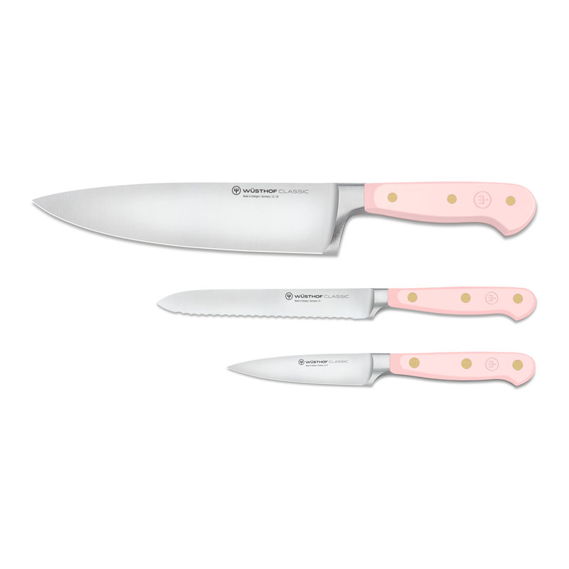 WÜSTHOF Classic Pink Himalayan 3-Piece Chef's Knife Set
