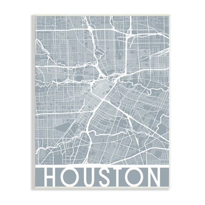 «Houston Texas Street Outline Southern Transport Grid» par Daphne Polselli