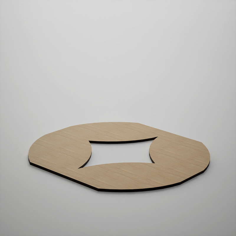 Panneaux muraux décoratifs en bois Gresham, moyen, l 15 3/8 po x H 15 3/8 po x T 3/8 po, chêne blanc